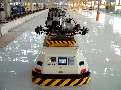 BC713舉升型電磁導引自動運輸車