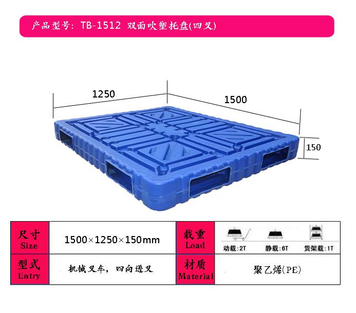 化工專用雙面塑料托盤廠家、化肥廠周轉塑料托盤