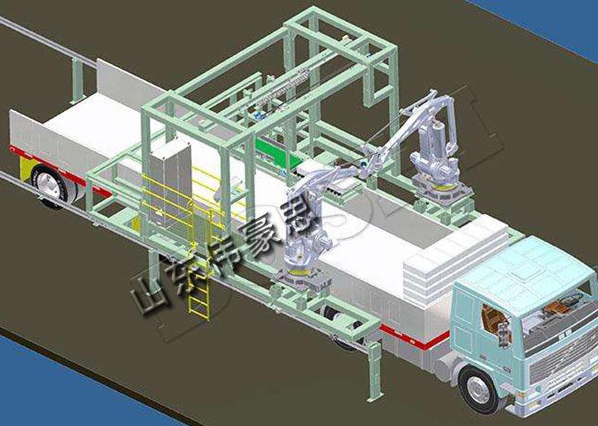 定制陶瓷粉桁架式裝車機 自動化高架式裝車機械手