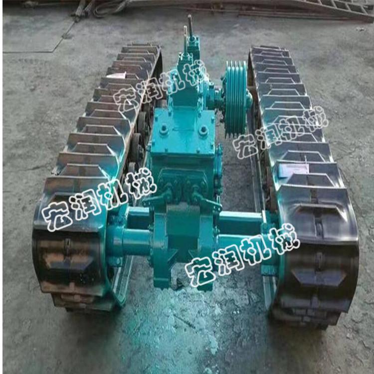   工地橡膠底盤運輸車 履帶底盤總成  鉆機履帶底盤