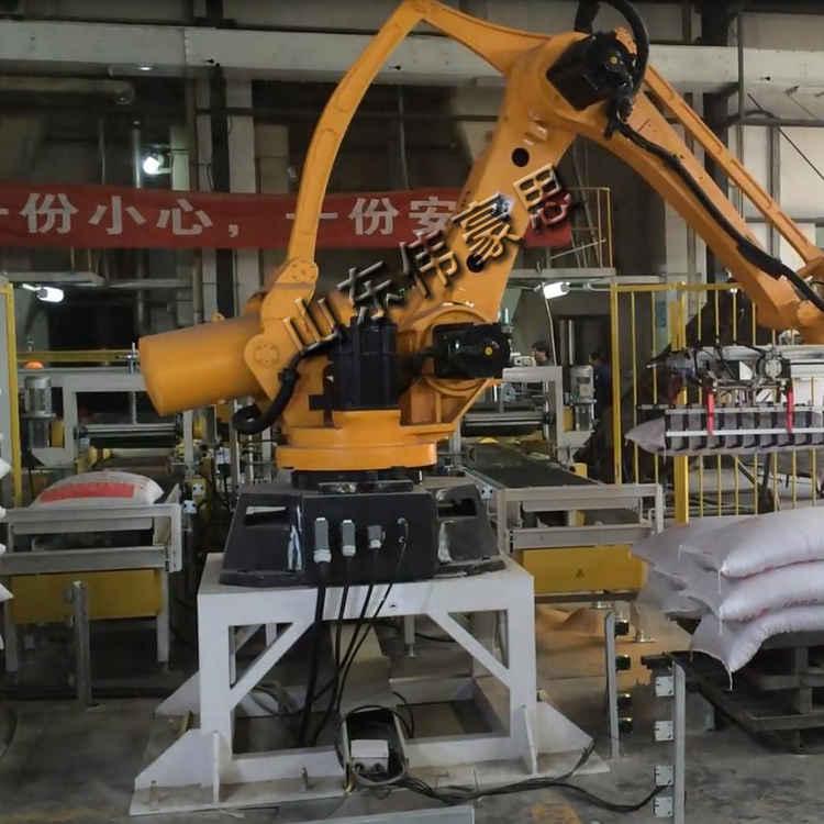 全自動(dòng)碼垛系統(tǒng) 機(jī)械人碼垛機(jī)工作原理