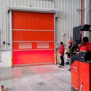 宿遷PVC工業卷簾自動感應門適用廠房車間