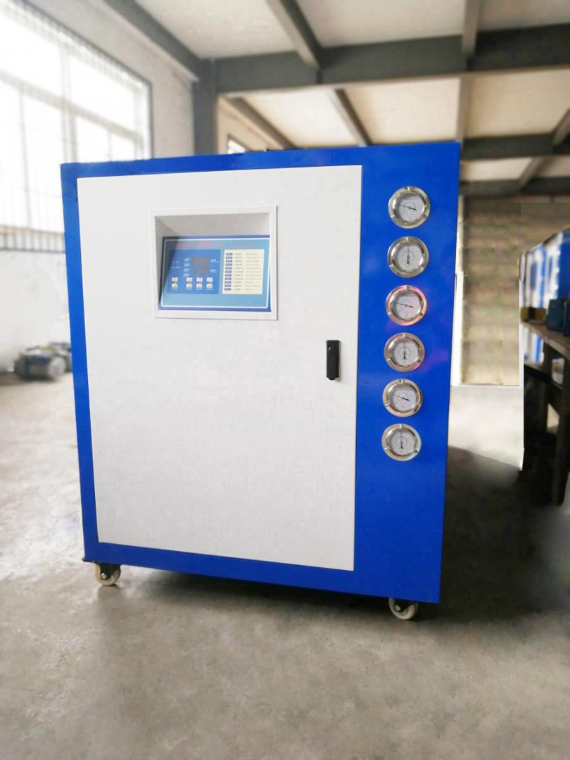 淋膜機專用冷水機_淋膜生產線冷卻降溫機_煙臺工業冷水機廠家