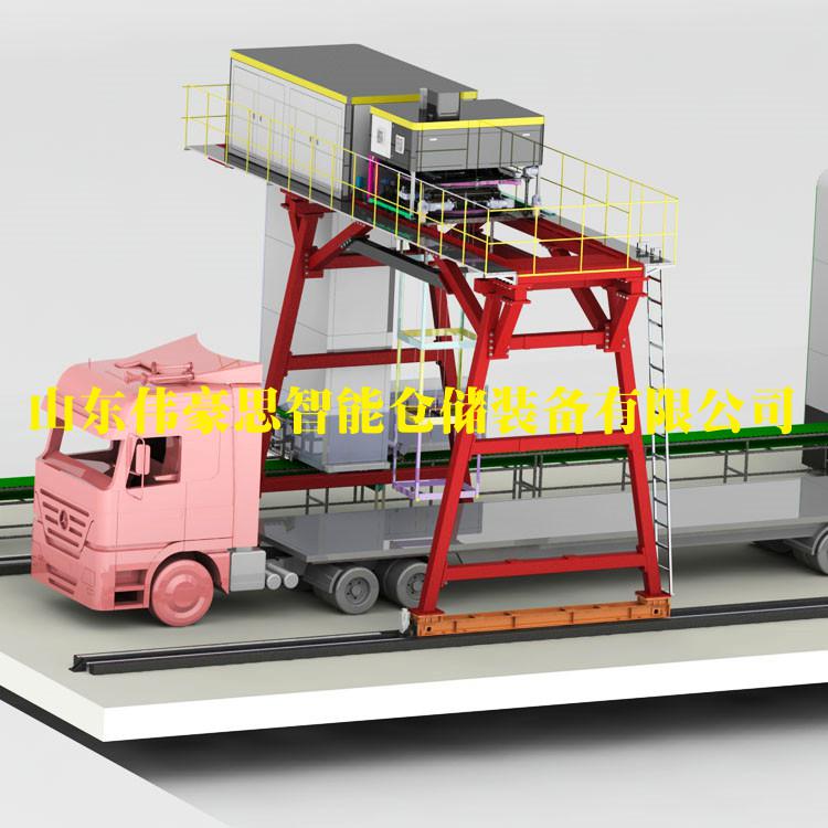 供應食鹽機器人裝車機 自動裝車設備工作現場
