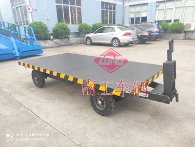 2噸移動牽引平板拖車 無動力叉車牽引全掛