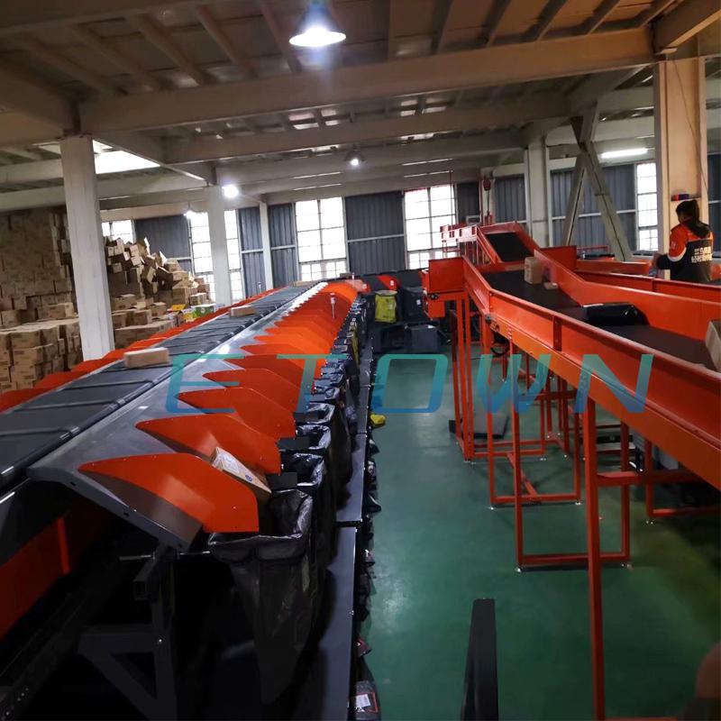 一一通中大型電商物流分揀設備全自動分揀線快遞包裹輸送系統